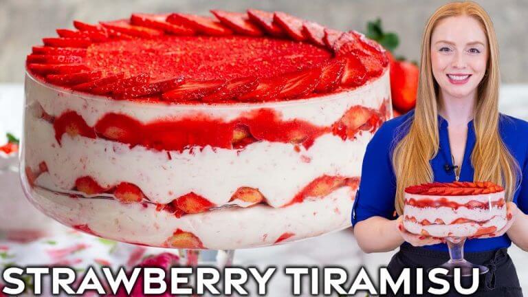 Easy Strawberry Tiramisu Recipe | No-Bake Dessert!
