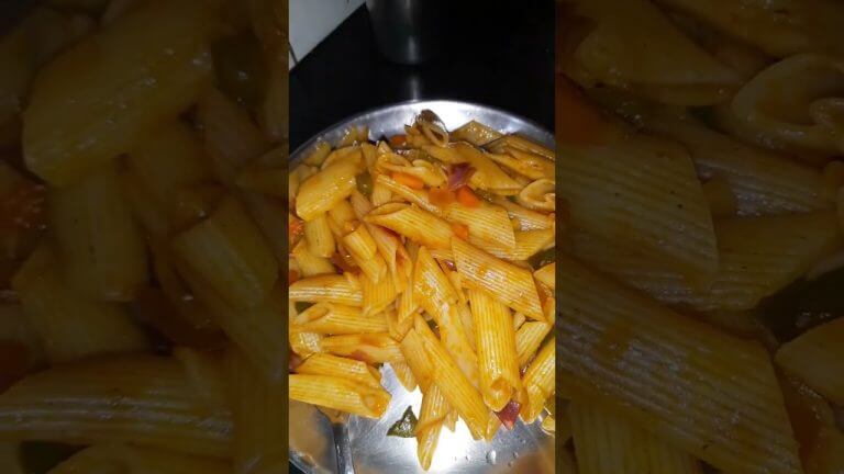 saam ka nasta tasty pasta😋