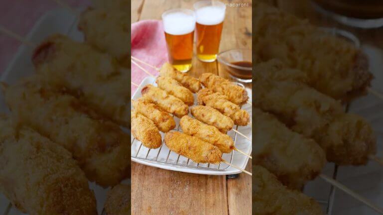 【衣づけ簡単！】豚こま串カツ #豚こま #串カツ #裏技