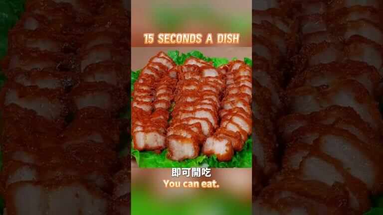 15 SECONDS A DISH （Crispy pork belly with southern milk）.#food #家庭菜 #cooking#chinesefood #delicious