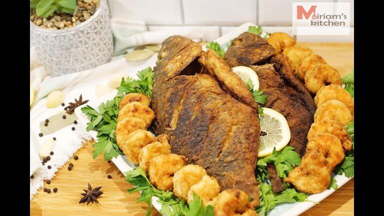 Fried Fish & Shrimps (Egyptian Recipe) English version (Arabic available on the channel)