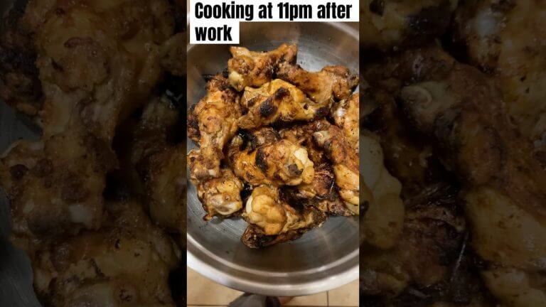 When you have to cook after work at 11pm 😓 #investing  #food #bbq #grilling #chickenrecipe