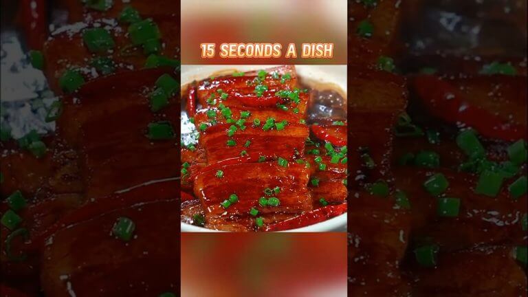 15 SECONDS A DISH （把子肉braised pork belly）.#food #家庭菜 #cooking#chinesefood #delicious #美食教程 #美食