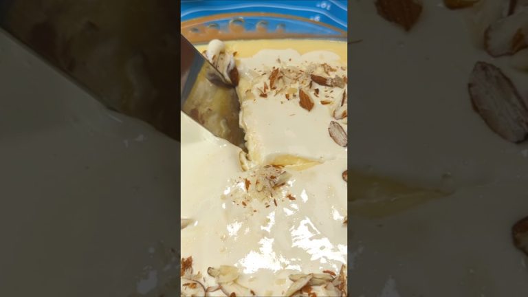 Arabian Pudding Recipe | Eid Special Dessert #shorts #arabianpudding #breadpudding #eidspecial