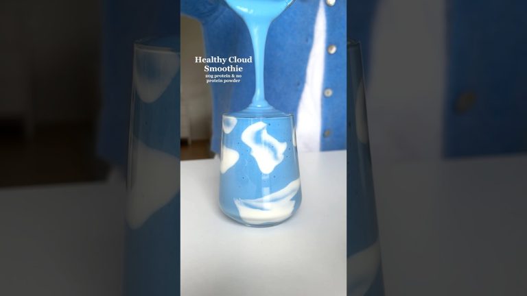 Healthy Cloud Smoothie☁️🩵 #healthyrecipes #smoothie #easyrecipes