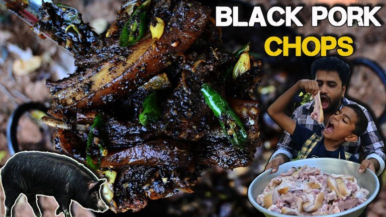 ಕಪ್ಪು ಹಂದಿ ಚಾಪ್ಸ್ 🌶️🍗🥩| Black Pork Chops🌶️🤤🥩