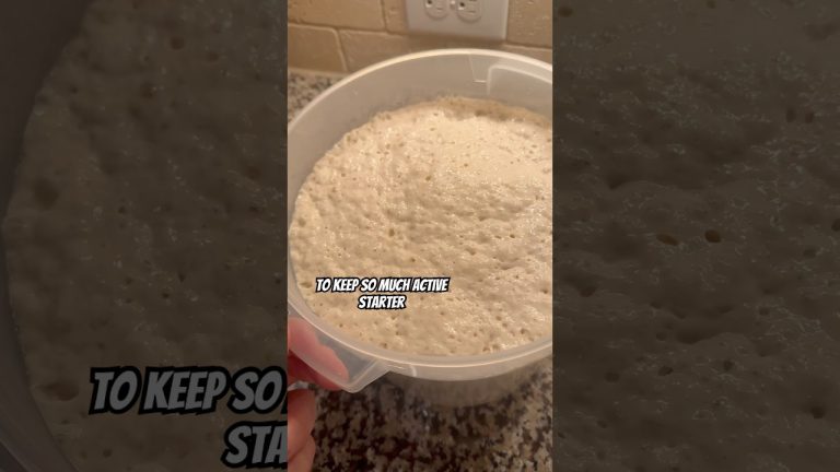 How I Feed My Sourdough Starter For Large Batches #sourdough #sourdoughbread