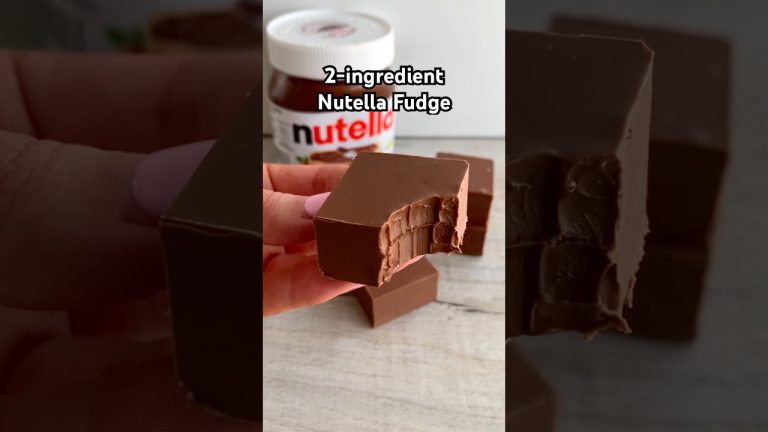 2-ingredient Nutella Fudge