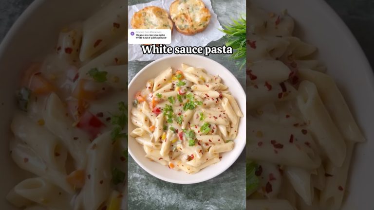 White sauce pasta #shortsfeed #shorts #viralvideo #pasta #whitesaucepasta #trending