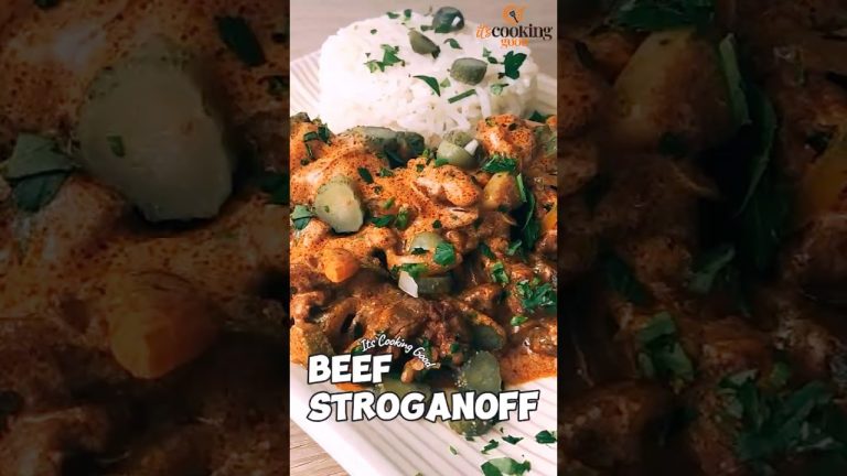 Beef Stroganoff in 15 Minutes! Rich, Creamy & So Easy 😍🔥#beefstroganoff #beef #shortsvideo