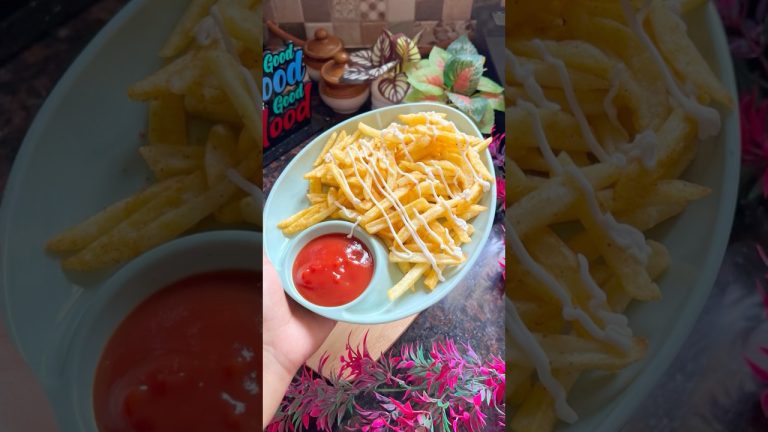Potato fries 🍟 recipe in easy way 😋☺️#shorts #foodie #cooking #recipe