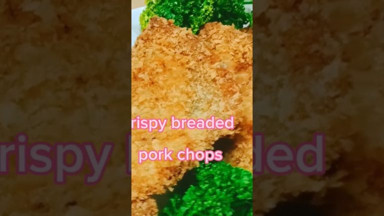 crispy breaded pork chops #foodlover #yummy #porkchops pls subscribe ❤️