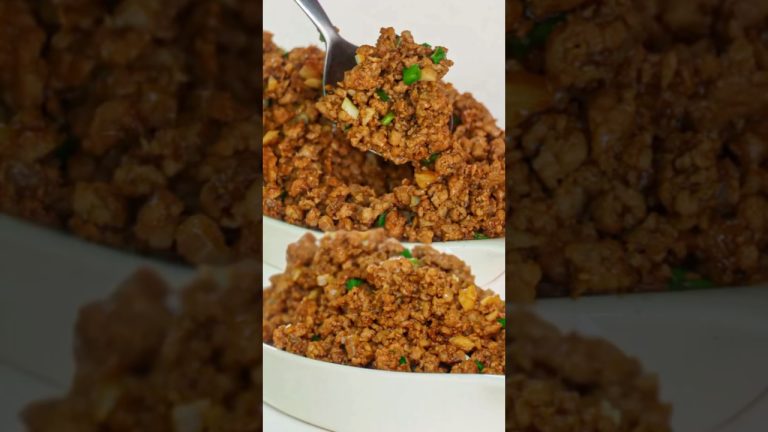 Easy And Tasty Minced Pork Recipe | How to Cook Minced Pork #shorts  #cooking #recipe #food
