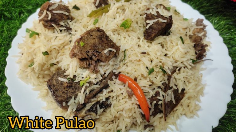 Eid Special Biryani Recipe.Beef White Pulao Recipe.इस ईद पर बनाए व्हाइट पुलाव।