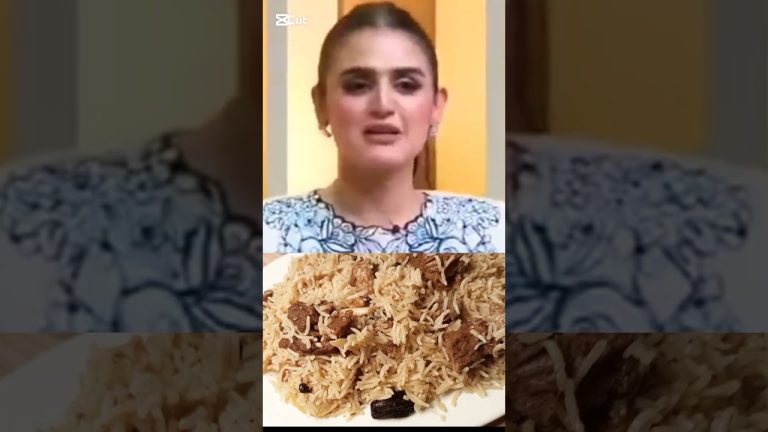 Hira Mani apne bachon ki konsi favourite dish banati hain?How to make beef pula #pulao #shorts #hira