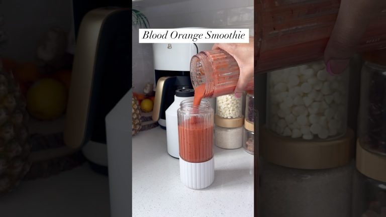 My babies were giving that orange the side eye 😒 until… #smoothie #recipe #bloodorange #shorts