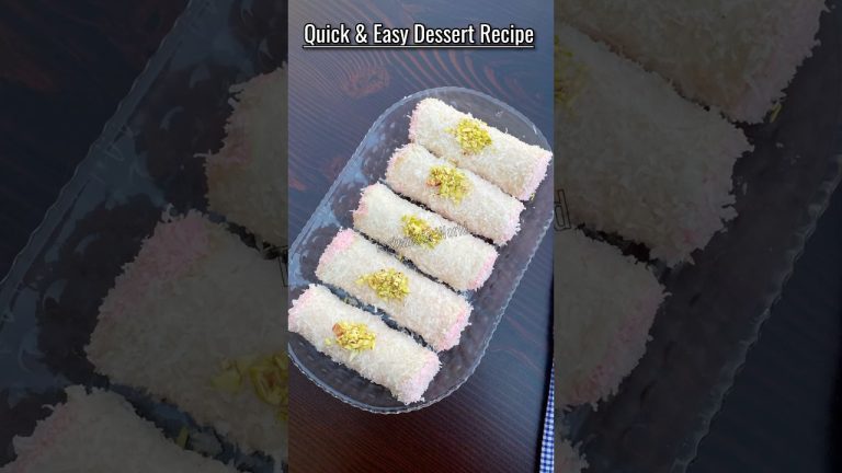 Easy & Quick Dessert Recipe #tastemadeworld #ramadanonshorts #dessert #eiddessert #breadroll #cream