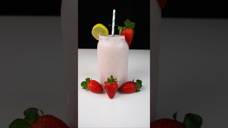 Strawberry Milkshake #shorts #asmr