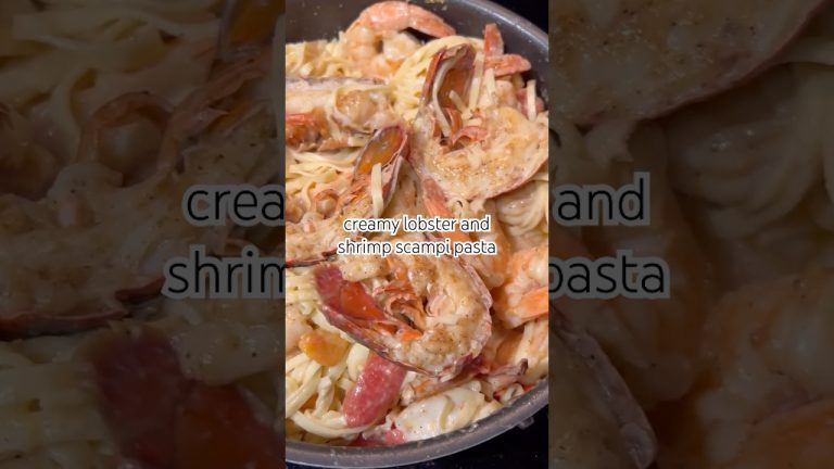 Let’s Make Dinner | Creamy Lobster and Shrimp Scampi Pasta