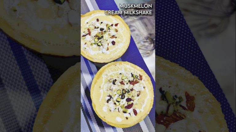 Muskmelon Cream Recipe | Muskmelon Juice | Kharbuja Cream Milkshake Muskmelon Shake #shorts #ramadan