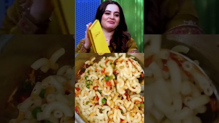 😯Aiman favourite food Kya Hai ? | How to make chenis macaroni recipe #shorts​ #youtubeshorts