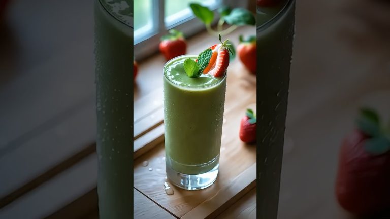 Apple Spinach Smoothie 🍎 Easy Green Smoothie Recipe!