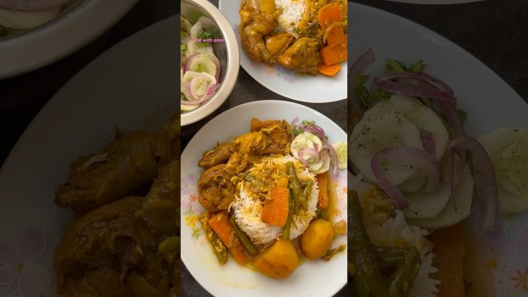 #shorts Bengali Chicken Curry Recipe #shortsfeed #food #lunch #bengali#chicken #chickenrecipe