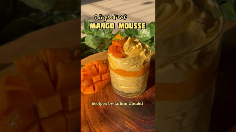 Best MANGO MOUSSE Recipe 😱| Easy Mango Mousse | 2 Ingredient Mango Mousse #mangocream #mangomousse
