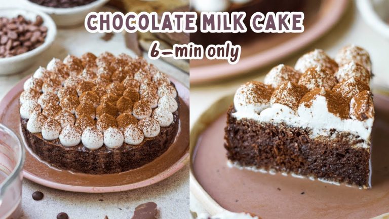 EASIEST EGGLESS *6 MINUTE* CHOCOLATE MILK CAKE RECIPE | HOW TO MAKE CHOCOLATE MILK CAKE AT HOME