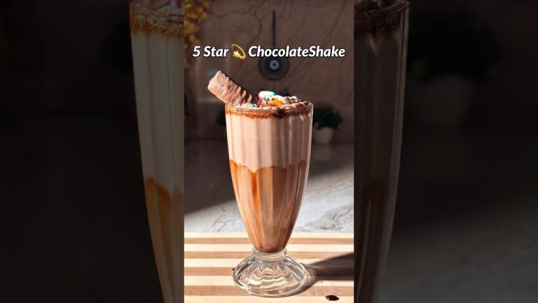 Trending 5 Star 💫 ChocolateShake Recipe #chocolate #recipe #shorts