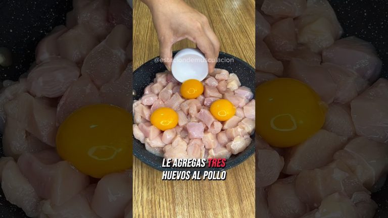 Receta con pollo y huevo espectacular para ganar músculo