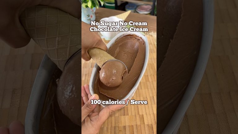 No sugar no cream No banana No Jaggery Ice Cream !!! Diet friendly Ice Cream. Under 100 calories