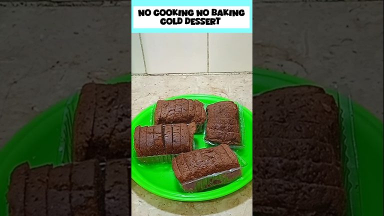 Summer Special Easy Cold dessert recipe #chocolatedesserts #recipe #dessert #shorts #youtubeshorts