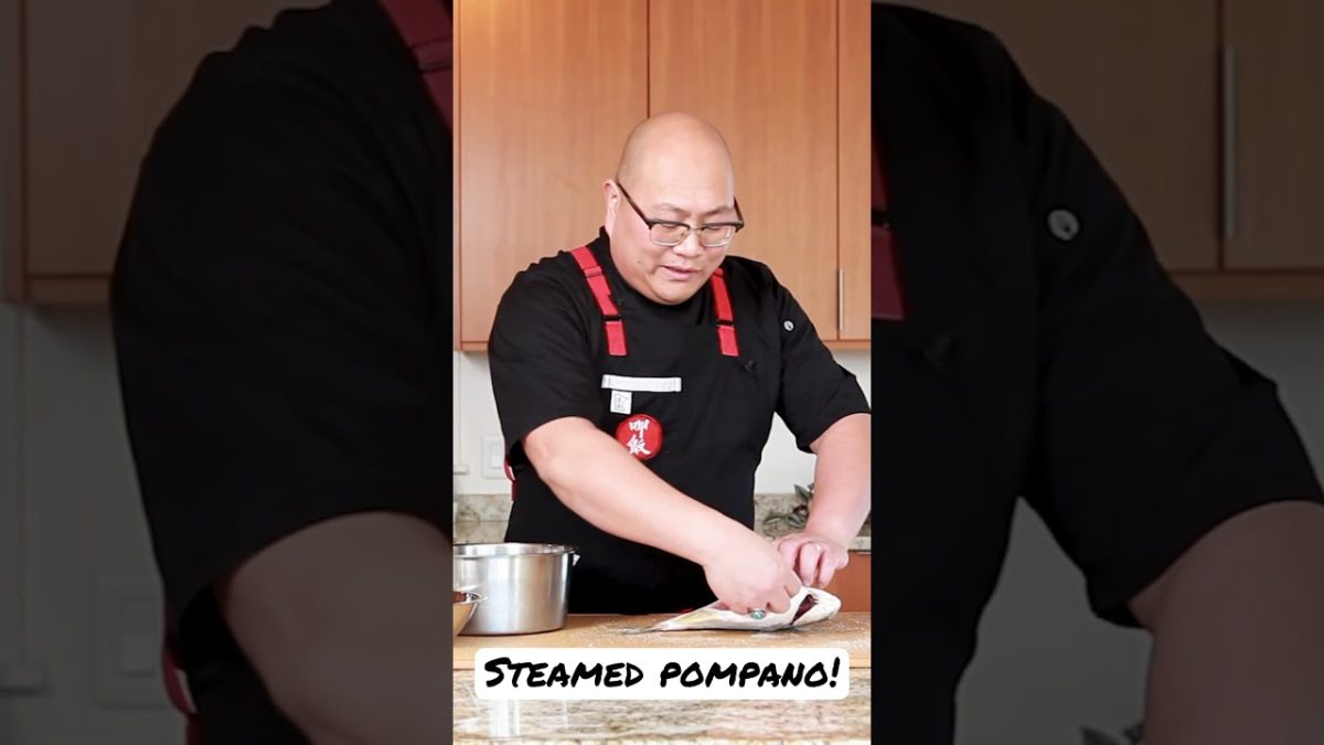 Full recipe tomorrow. Steamed Pompano is a great whole fish to learn to cook with. Subscribe today!