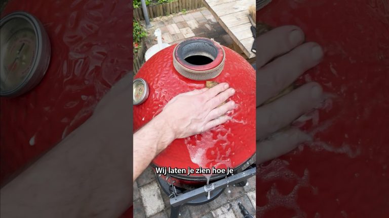 Hoe maak je je Kamado van buiten en van binnen schoon. #kamadojoe #kamado #kamadomaintenance