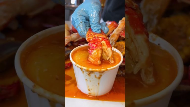 Drooling lobster seafood boil