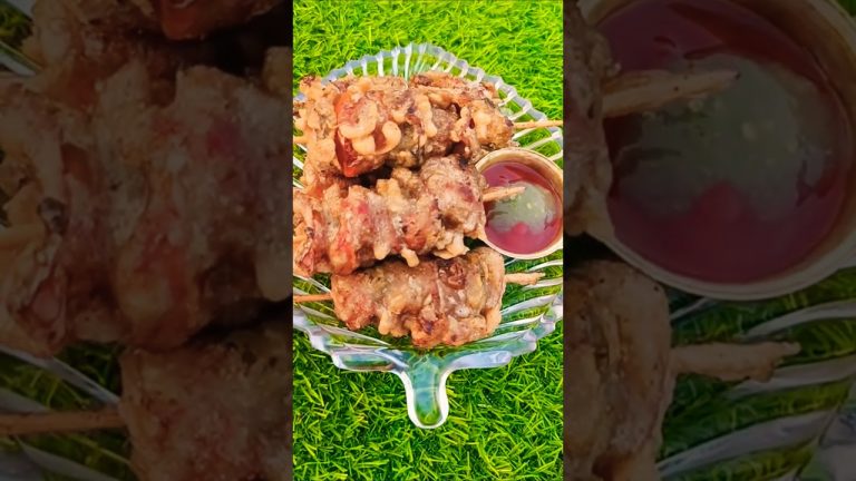 DELICIOUSLY Easy Chicken Satay Recipe🍗❤️ LOVE #shorts #shortsfeed #asmr #streetfood #ytshorts