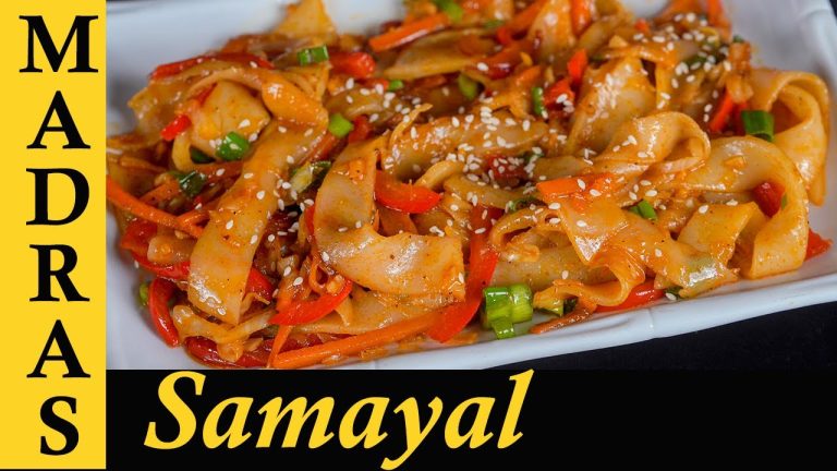 Homemade Rice Noodles Recipe in Tamil | Noodles from Rice Flour | Restaurant Style Noodles at Home