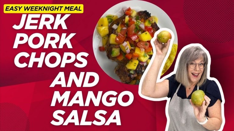 Easy Recipes for Two | Delicious Jerk Pork Chops with Fresh Mango Salsa Recipe