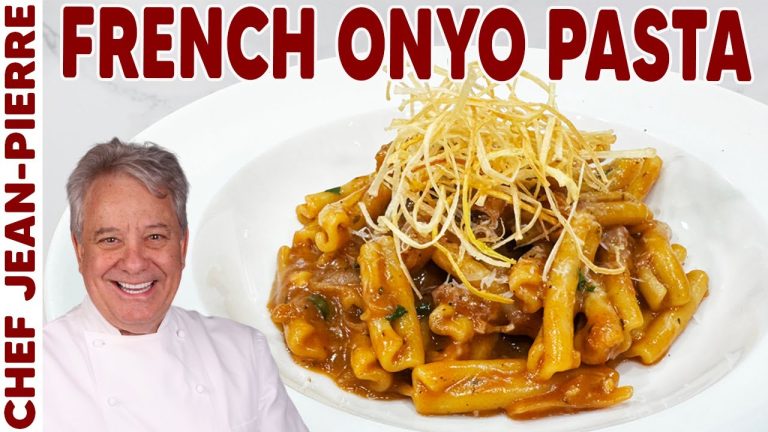 Cheesy, Saucy, Crunchy—French Onion Pasta | Chef Jean-Pierre