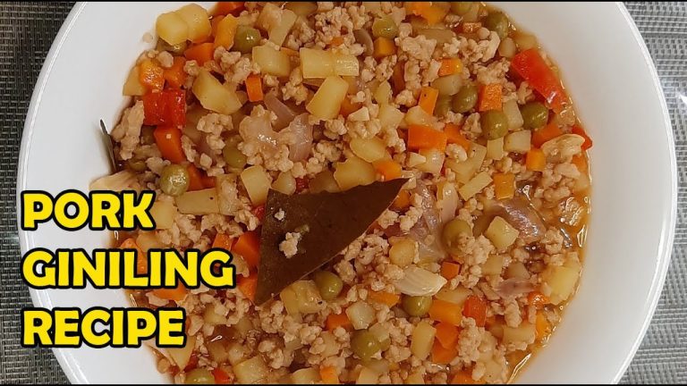 BEST PORK GINILING RECIPE | HOW TO COOK PORK GINILING WITH POTATO & CARROTS