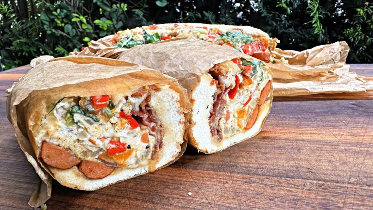 FRÜHSTÜCKS HOAGIE ROLLS – Ein ganzes Frühstück in einem Sandwich!