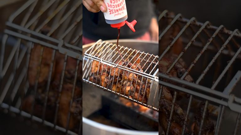 simple, sweet and sticky wings #weber #chicken #eat #mukbang #food#sweet #eating#shorts#viralshorts