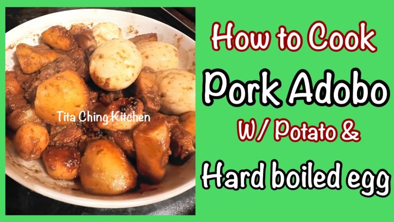 How to Cook Pork Adobo with potato and hard boiled egg