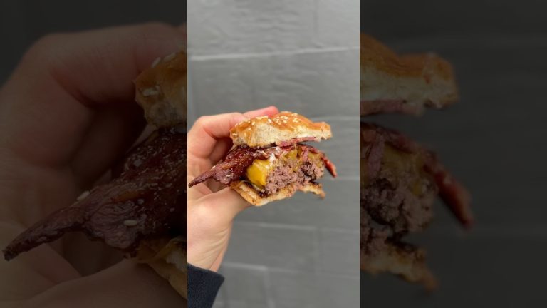 Elk & Boar Bacon Burger. #griddle #burger #bacon #elk #boar #bbq