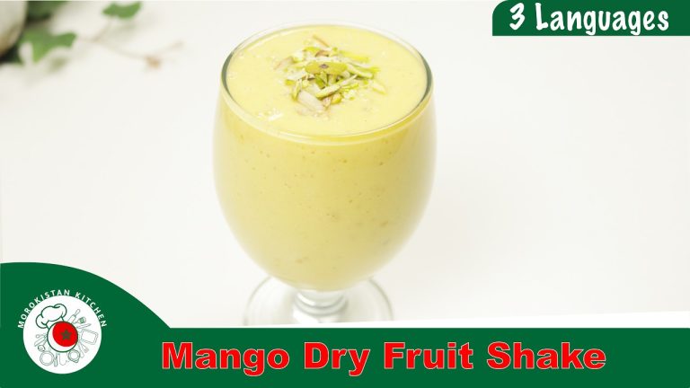 Sugar Free Mango Dry Fruit Shake | Easy & Creamy Smoothie Recipe by Morokistan Kitchen