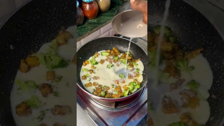 Cream Chicken + Broccoli Pasta Perfection! 🥦❤️🍝 #yt #food #pasta #chicken #protein #health