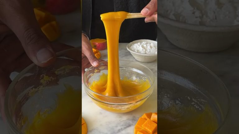 *EASIEST* MANGO MOCHI RECIPE #shorts