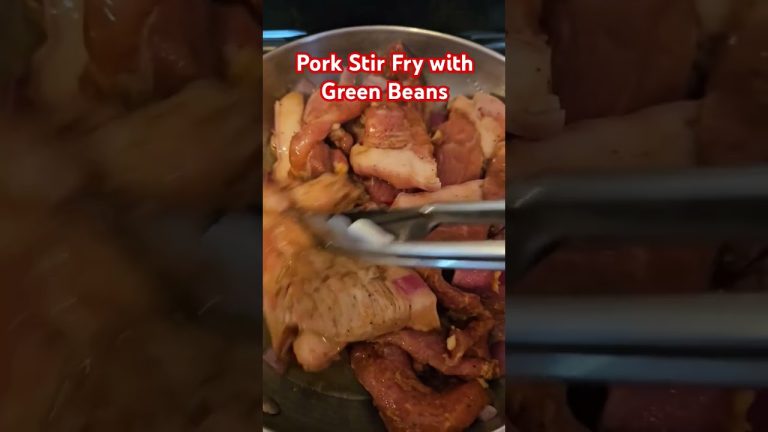 Pork stir fry with green beans|Jeizel's Kitchen #food #porkrecipe #cooking #youtubeshorts #stirfry