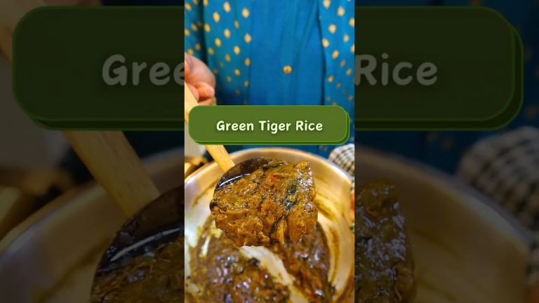 ❣️Green Tiger Rice❣️Complete Recipe👇